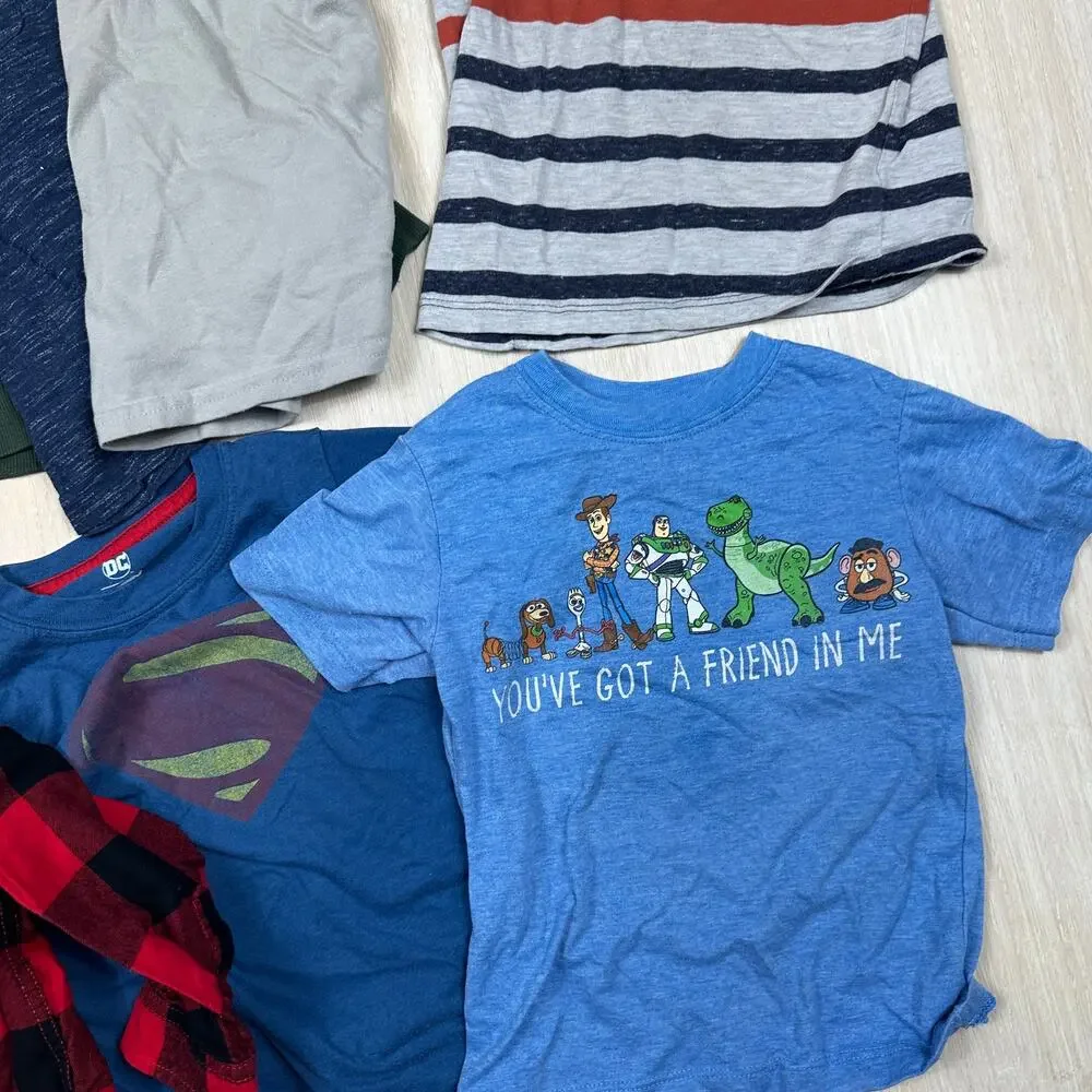2T Toddler Boy Lot 14 Piece Disney Star Wars Cat & Jack Carter's Pajamas Shorts